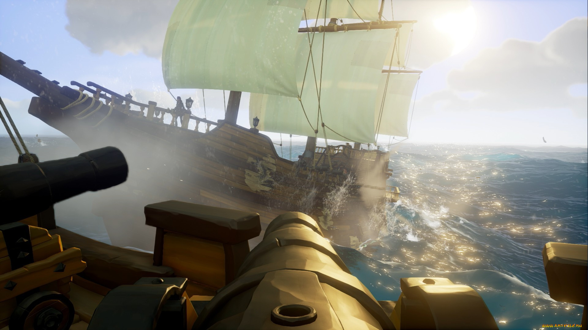 Обои Sea Of Thieves Видео Игры Sea of Thieves, обои для рабочего стола,  фотографии sea of thieves, видео игры, море, корабль Обои для рабочего стола,  скачать обои картинки заставки на рабочий стол.